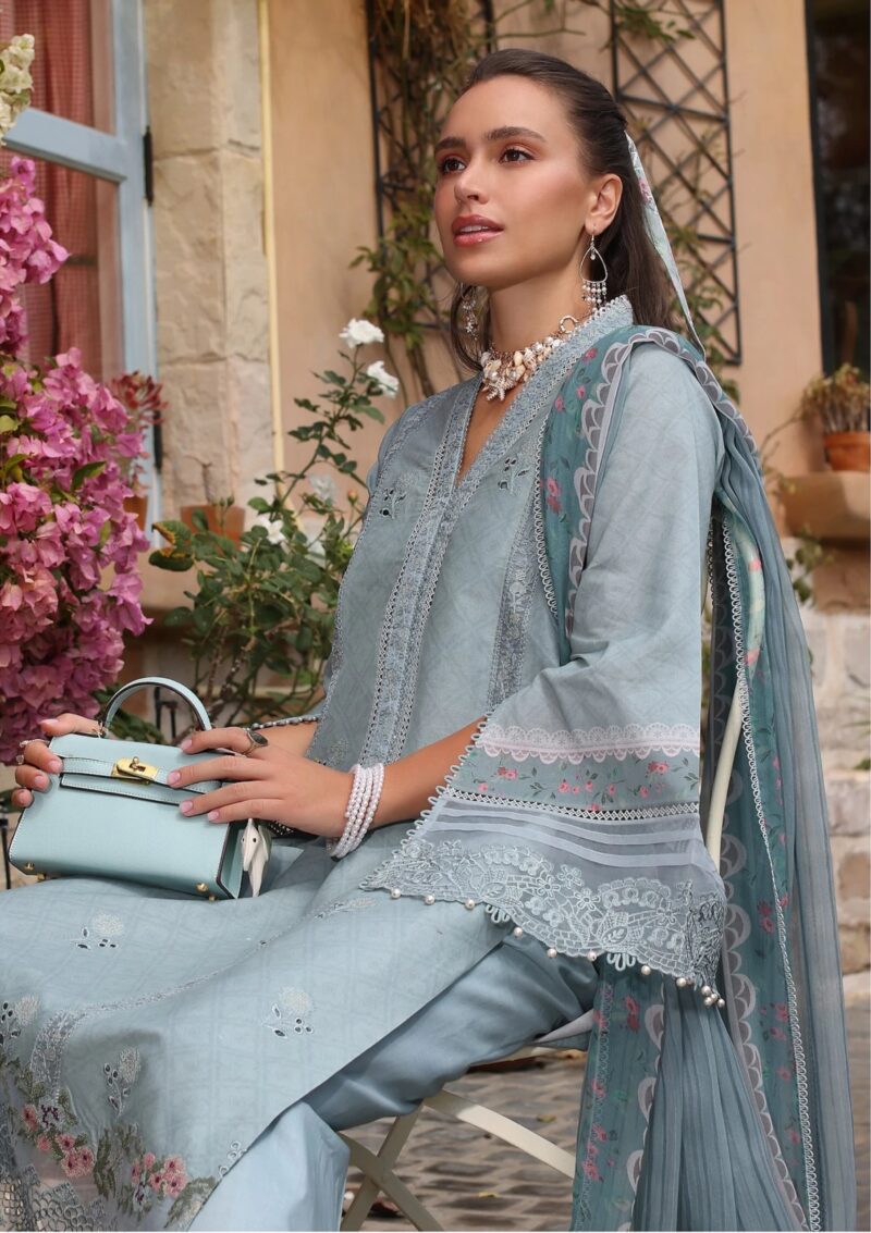 Noor By Saadia Asad Luxe Chikankari Nl25 05 B Lawn - Image 3