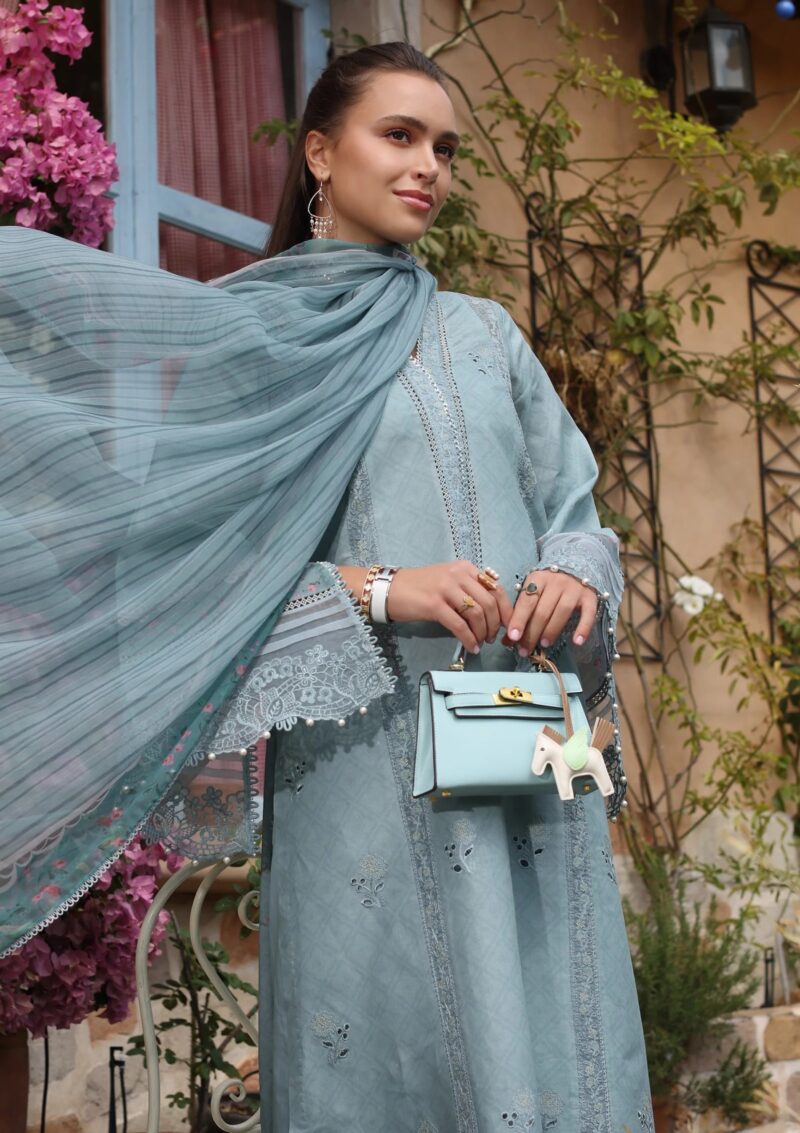 Noor By Saadia Asad Luxe Chikankari Nl25 05 B Lawn - Image 4