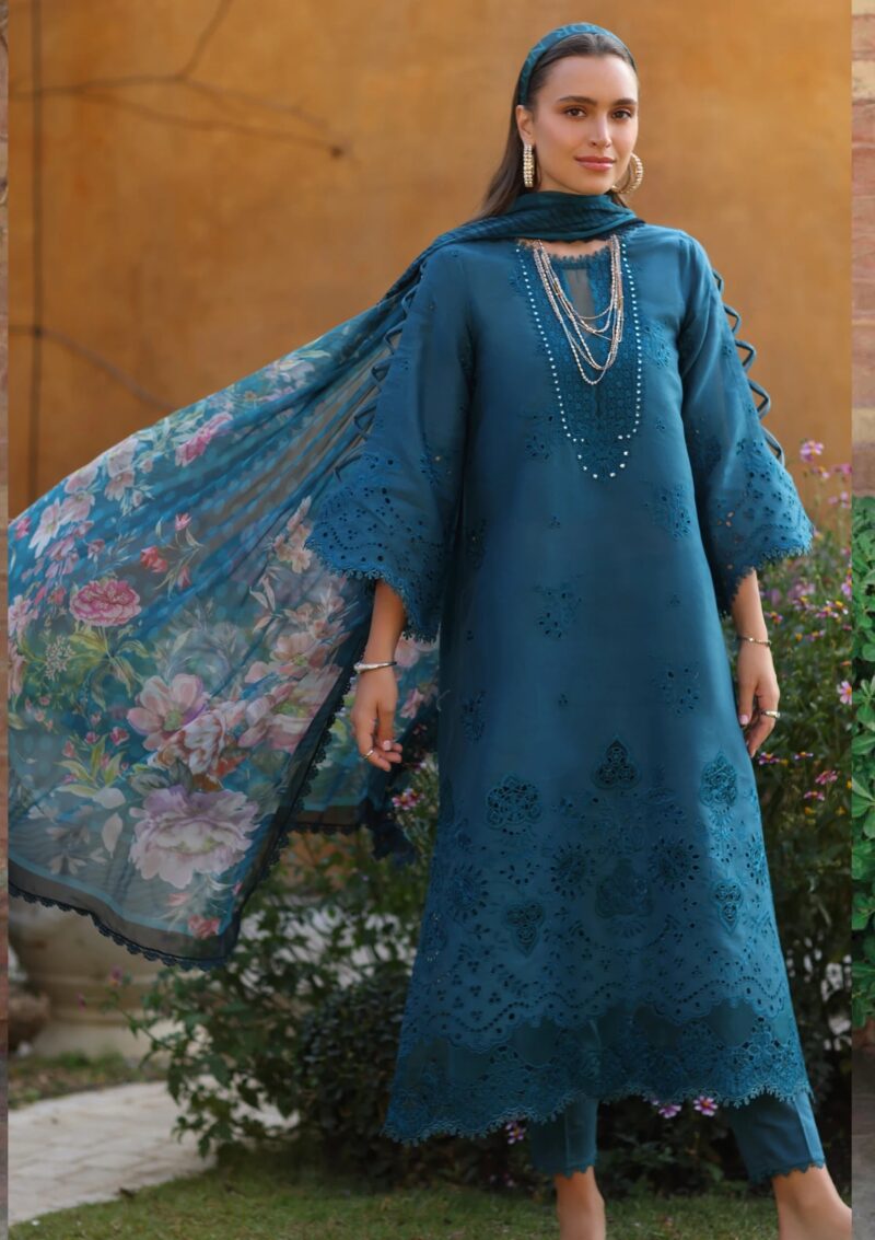 Noor By Saadia Asad Luxe Chikankari Nl25 08 B Lawn