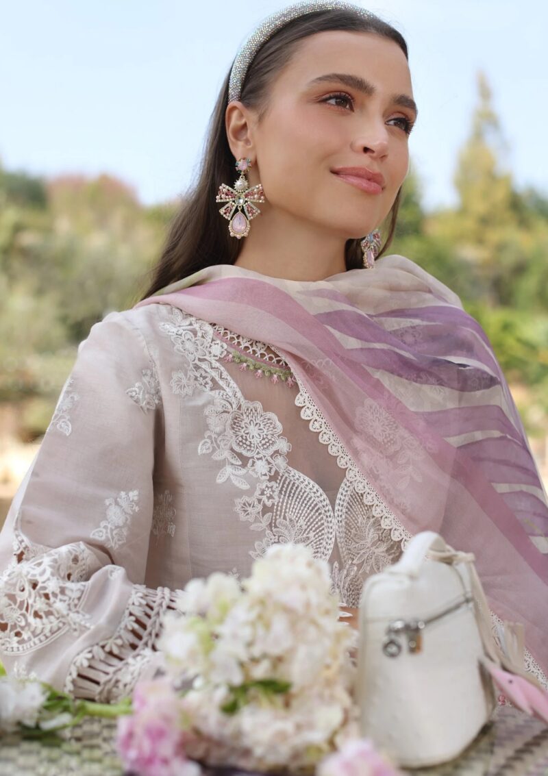 Noor By Saadia Asad Luxe Chikankari Nl25 04 A Lawn - Image 3