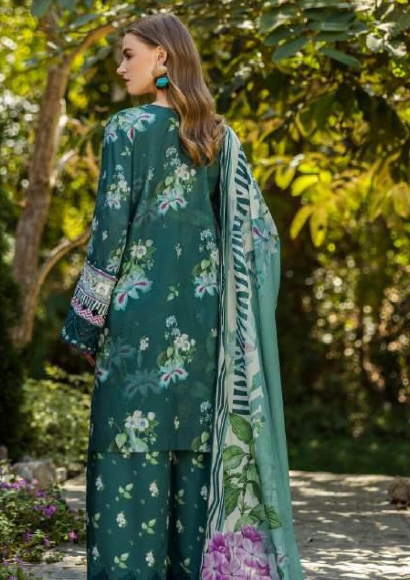 Elaf Premium Print Chikankari 25 Elk 07b Jade Embrace Lawn