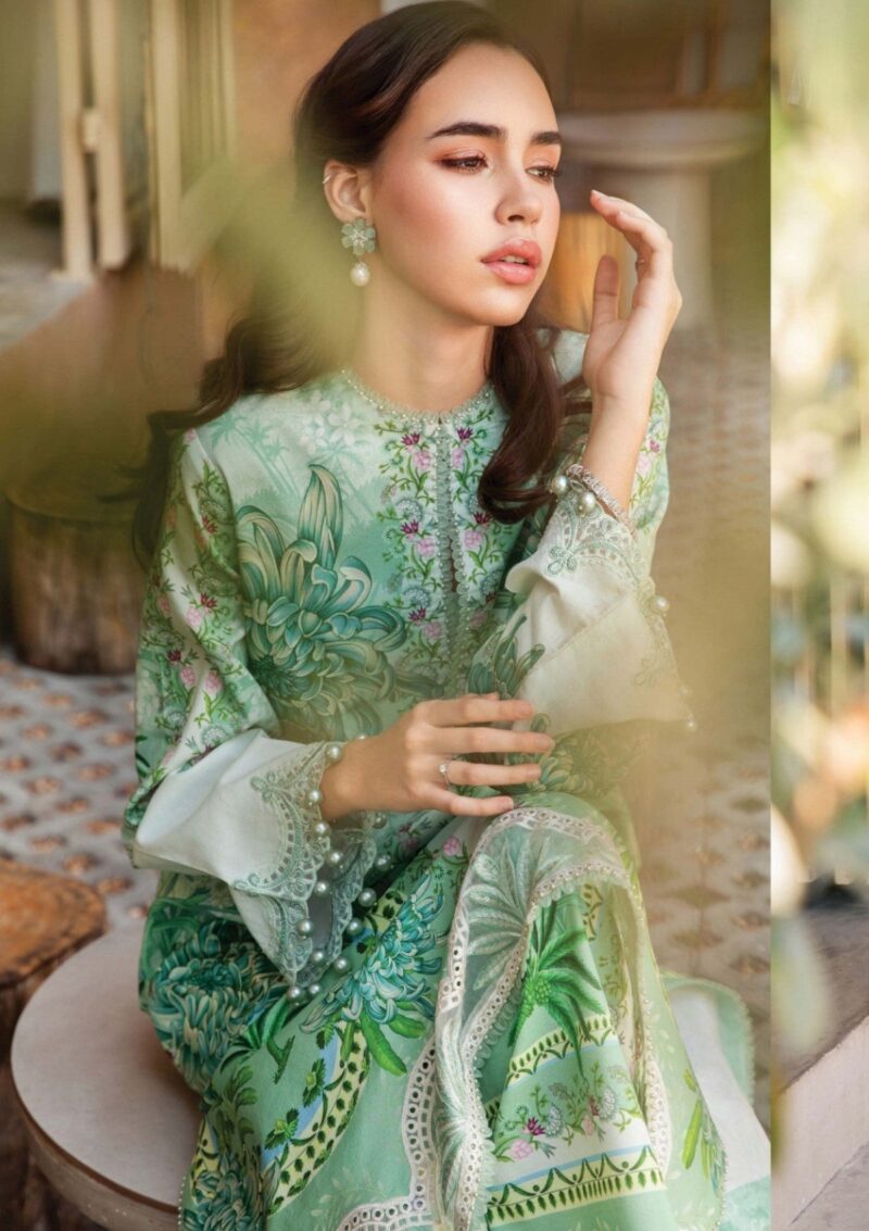 Maria B M Prints Spring Summer 25 Msl 14a Lawn - Image 2