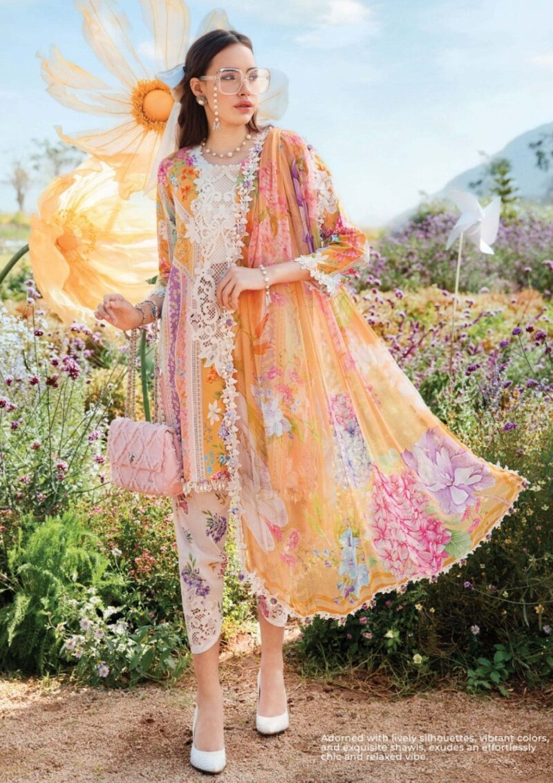 Maria B M Prints Spring Summer 25 Msl 9a Lawn