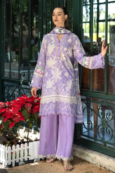 Elaf Premium Prints 25 Epe 08a Lavender Aura Lawn