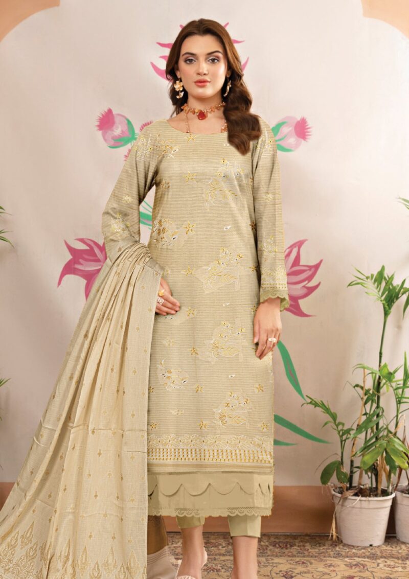 Humdum Embroidered Skin Lawn