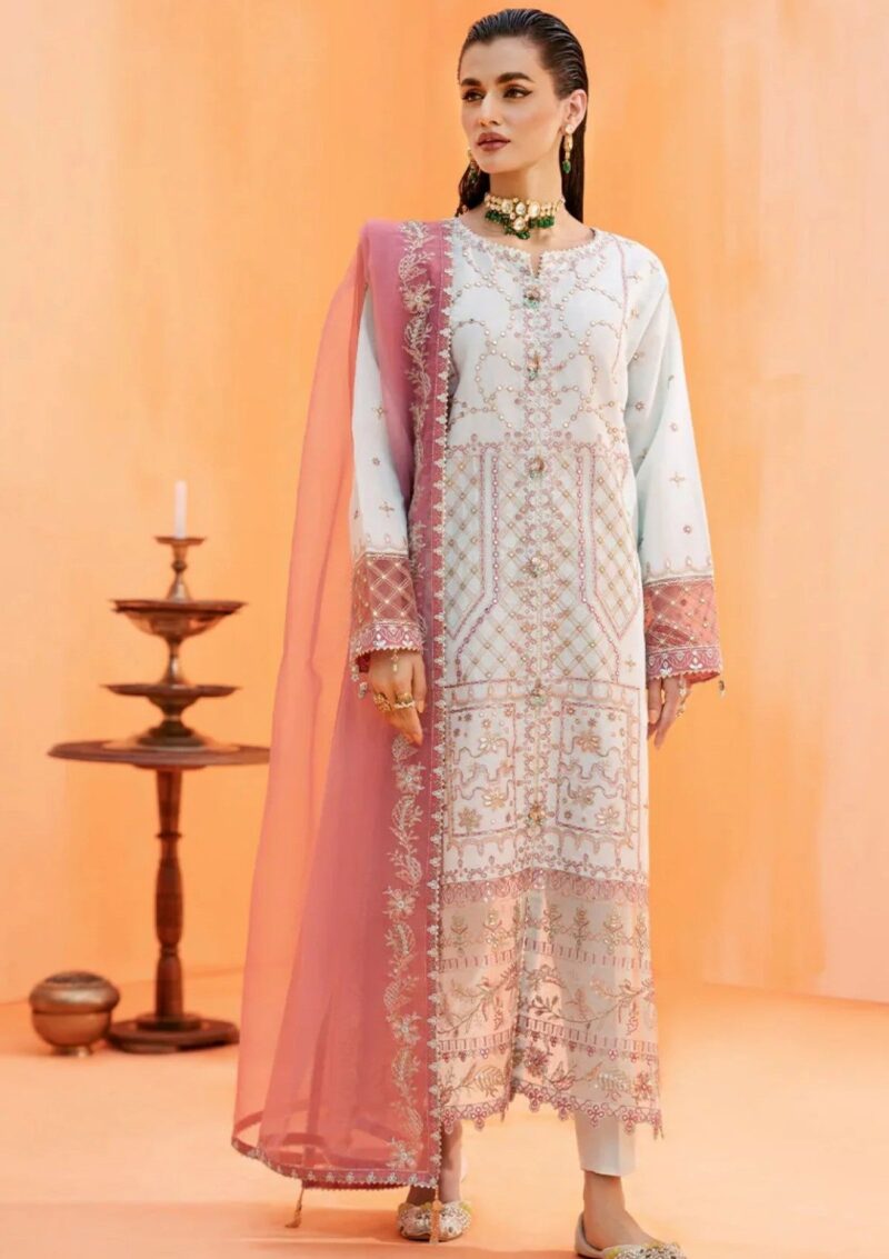 Fozia Khalid Elayne Festive Moonlight Jade Formal Collection