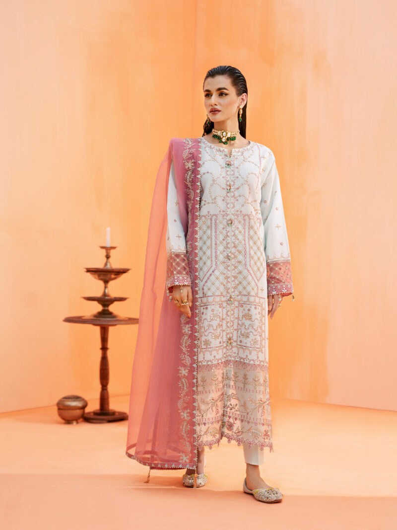 Fozia Khalid Elayne Festive Moonlight Jade Formal Collection