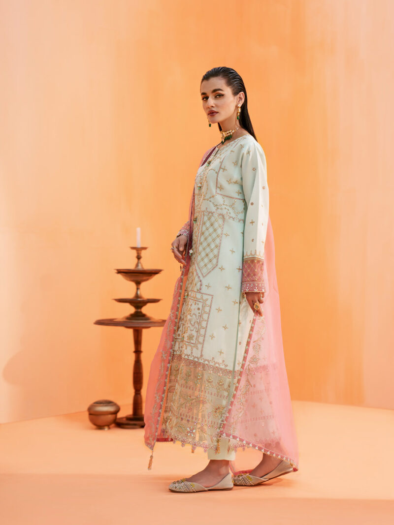 Fozia Khalid Elayne Festive Moonlight Jade Formal Collection