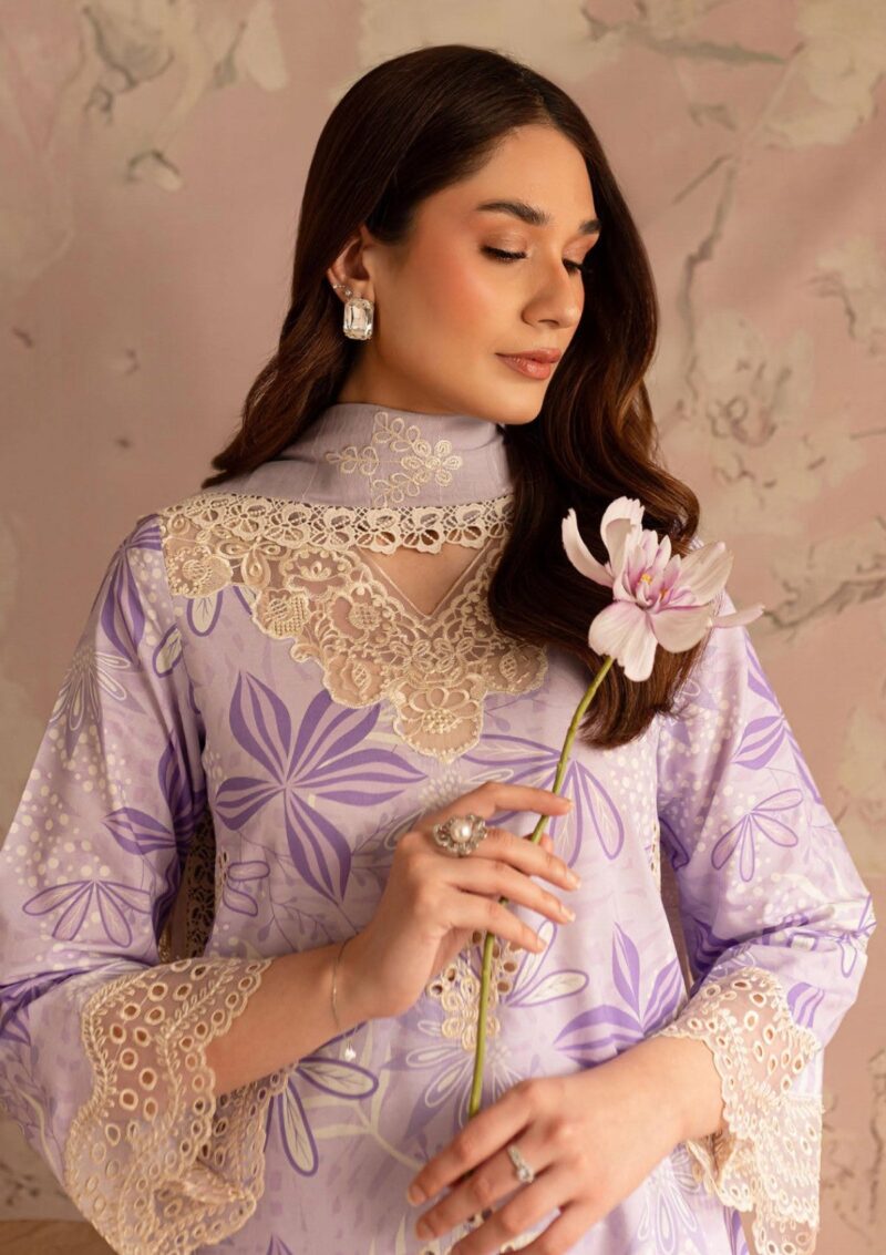 Mahnur Leila Printkari Edit Ml25 04 Lawn - Image 3