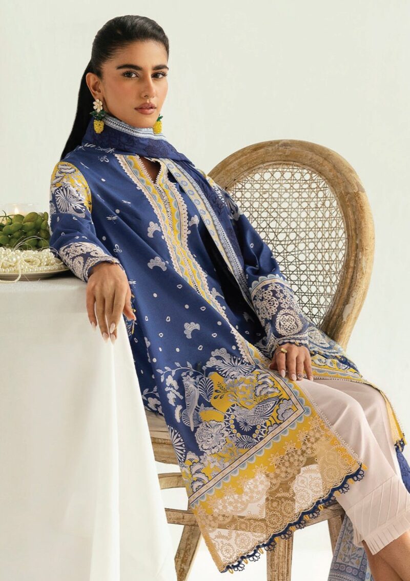 Qalamkar Q Prints 25 Pq 02 A Hina Lawn - Image 2