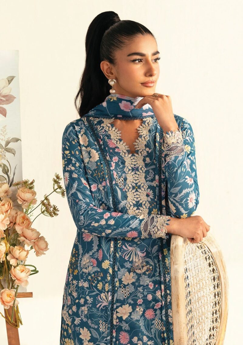 Qalamkar Q Prints 25 Pq 04 B Rhea Lawn - Image 2