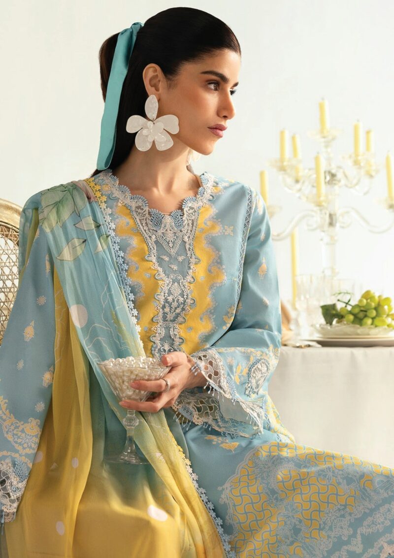 Qalamkar Q Prints 25 Pq 06 A Elva Lawn - Image 2