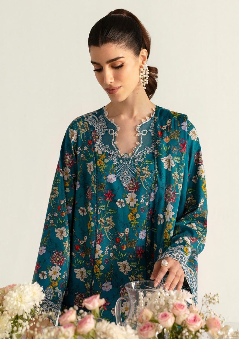 Qalamkar Q Prints 25 Pq 10 A Faha Lawn - Image 2