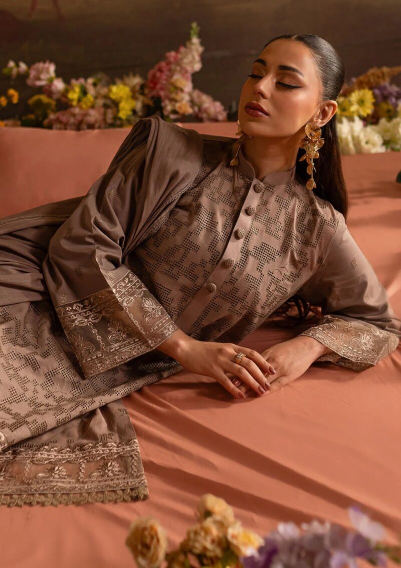 Mahnur Twilight Luxury Sienna Lawn - Image 7