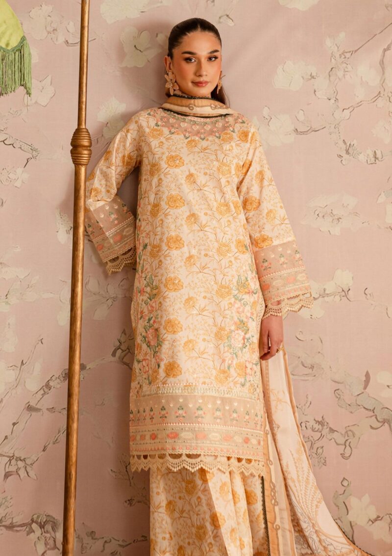 Mahnur Leila Printkari Edit Ml25 02 Lawn - Image 3