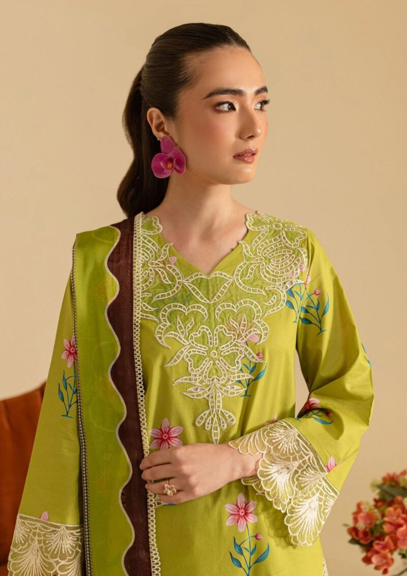 Mahnur Leila Printkari Edit Ml25 08 Lawn - Image 3