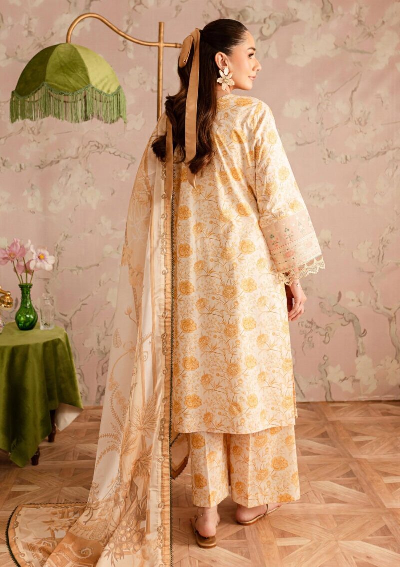 Mahnur Leila Printkari Edit Ml25 02 Lawn - Image 2